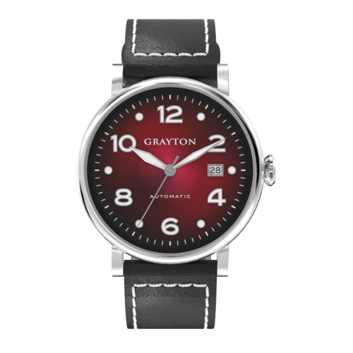 Automatic Watch Red Color Gradient