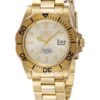 Invicta Pro Diver Swiss Movement Quartz Watch - Gold case with Gold tone Stainless Steel band - Model 2155
