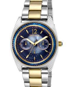 Invicta Wildflower Womens Quartz 38.5mm Stainless Steel Case Blue Dial - Model 25682