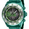 Invicta Marvel Limited Edition Hulk Mens Automatic 47 mm Green, Stainless Steel Case Green, Silver Dial - Model 27162
