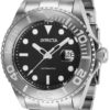 Invicta Pro Diver Mens Automatic 47 mm Stainless Steel Case Black Dial - Model 27304