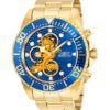 Invicta Character Collection Garfield Mens Quartz 43 mm Gold Case Blue Dial - Model 27421
