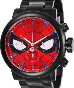 Invicta Marvel Limited Edition Spiderman Mens Quartz 48 mm Black Case Red, Black, White Dial - Model 28144