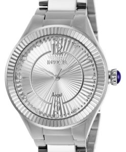 Invicta Angel Womens Quartz 35 mm Stainless Steel Case Silver Dial - Model 28328