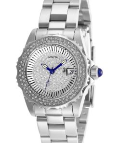 Invicta Angel Womens Quartz 30mm Stainless Steel Case Pave Dial - Model 28439