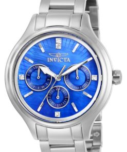 Invicta Angel Womens Quartz 38 mm Stainless Steel Case Blue Dial - Model 28740