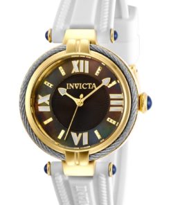 Invicta Bolt Womens Quartz 32 mm Gold Case Black Dial - Model 29126