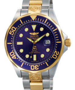 Invicta Pro Diver Automatic Watch - Gold, Stainless Steel case with Steel, Gold tone Stainless Steel band - Model 3049