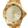 Invicta Pro Diver Automatic Watch - Gold case with Gold tone Stainless Steel band - Model 3051