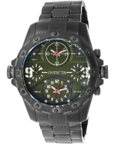 Invicta Coalition Forces Mens Quartz 50mm Stainless Steel Case, Green Dial - Model 31144