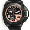 TechnoMarine Black Reef 45mm watch with Black Black+Copper dial VK67 Quartz - Model 515015