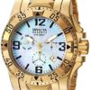 Invicta Reserve Excursion Quartz Watch - Gold case with Gold tone Stainless Steel band - Model 6257