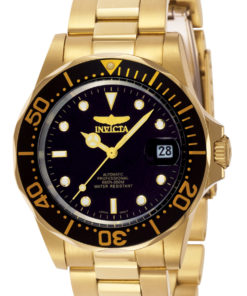 Invicta Pro Diver Automatic Watch - Gold case with Gold tone Stainless Steel band - Model 8929