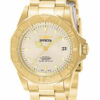 Invicta Pro Diver Automatic Watch - Gold case with Gold tone Stainless Steel band - Model 9010