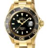 Invicta Pro Diver Swiss Movement Quartz Watch - Gold case with Gold tone Stainless Steel band - Model 9311