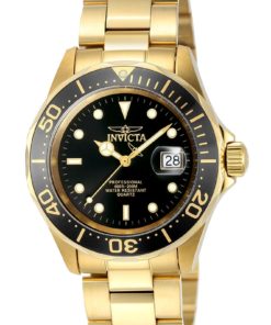 Invicta Pro Diver Swiss Movement Quartz Watch - Gold case with Gold tone Stainless Steel band - Model 9311
