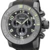 Invicta Sea Hunter Quartz Watch - Gunmetal case with Black tone Polyurethane band - Model 0413